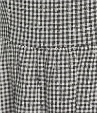 Copper Key Plaid Smocked Tiered Dress
