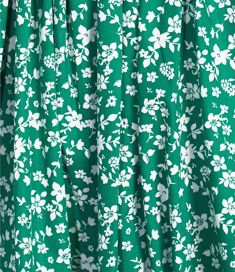 Copper Key Printed Bubble Hem Dress
