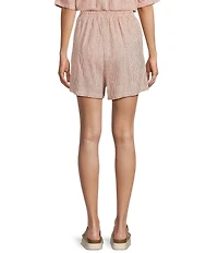 Copper Key Linen Stripe Coordinating Pull On Shorts