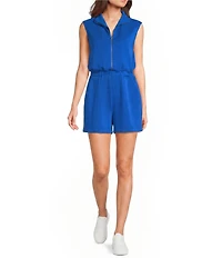 Copper Key Quarter Zip Romper
