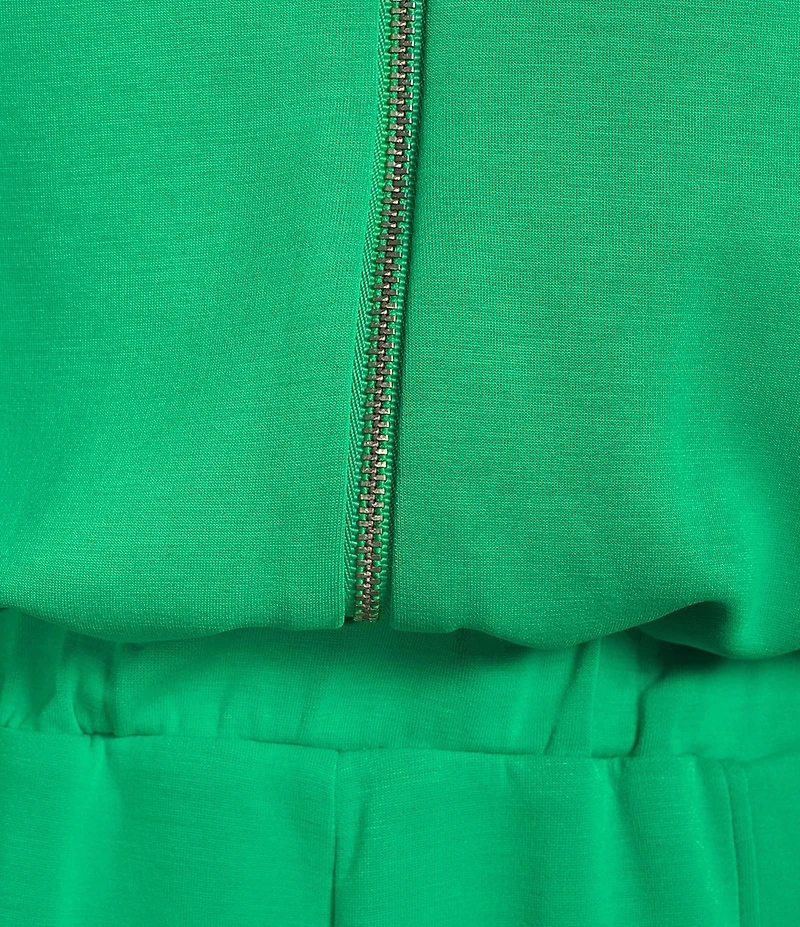 Copper Key Quarter Zip Romper