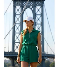 Copper Key Quarter Zip Romper