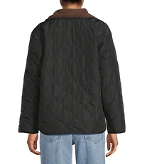 Copper Key Quilted Corduroy Collar Jacket