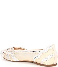 Copper Key Ritzie Satin Mesh Rhinestone Butterfly Dress Flats