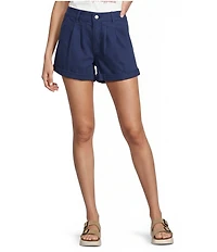 Copper Key Roll Cuff Hem Trouser Shorts