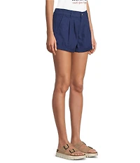 Copper Key Roll Cuff Hem Trouser Shorts