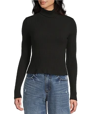 Copper Key Roll Neck Rib Sweater