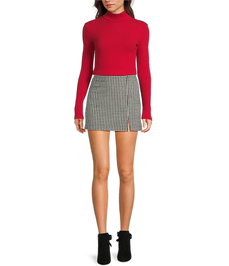 Copper Key Roll Neck Rib Sweater