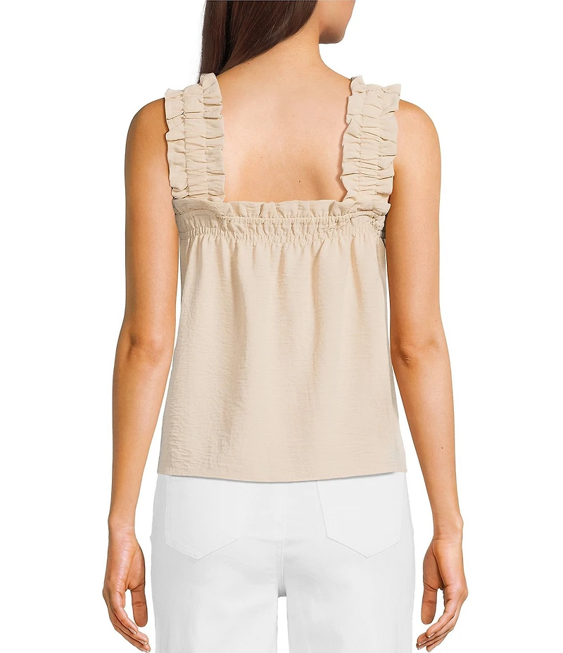 Copper Key Coordinating Ruffle Strap Tank Top