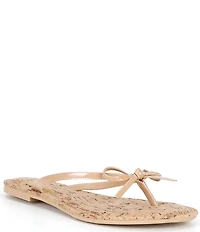 Copper Key Sandy Bow Cork Footbed Flip Flops