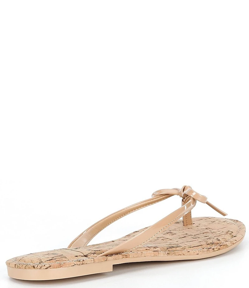 Copper Key Sandy Bow Cork Footbed Flip Flops