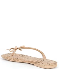 Copper Key Sandy Bow Cork Footbed Flip Flops