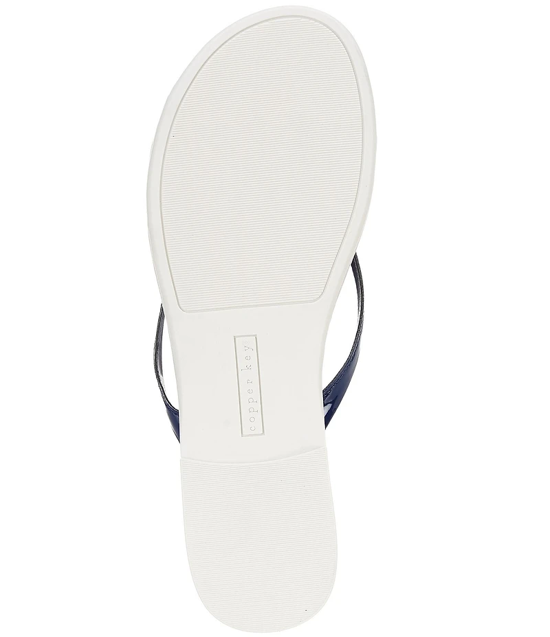 Copper Key Sandy Bow Floral Flip Flops