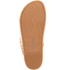 Copper Key Siesta Linen Dad Twisted Cord Detail Slingback Sandals