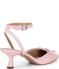 Copper Key Sleek Mini Bow Kitten Heel Pumps
