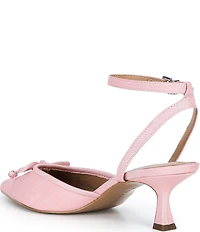 Copper Key Sleek Mini Bow Kitten Heel Pumps