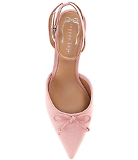 Copper Key Sleek Mini Bow Kitten Heel Pumps
