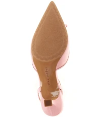 Copper Key Sleek Mini Bow Kitten Heel Pumps