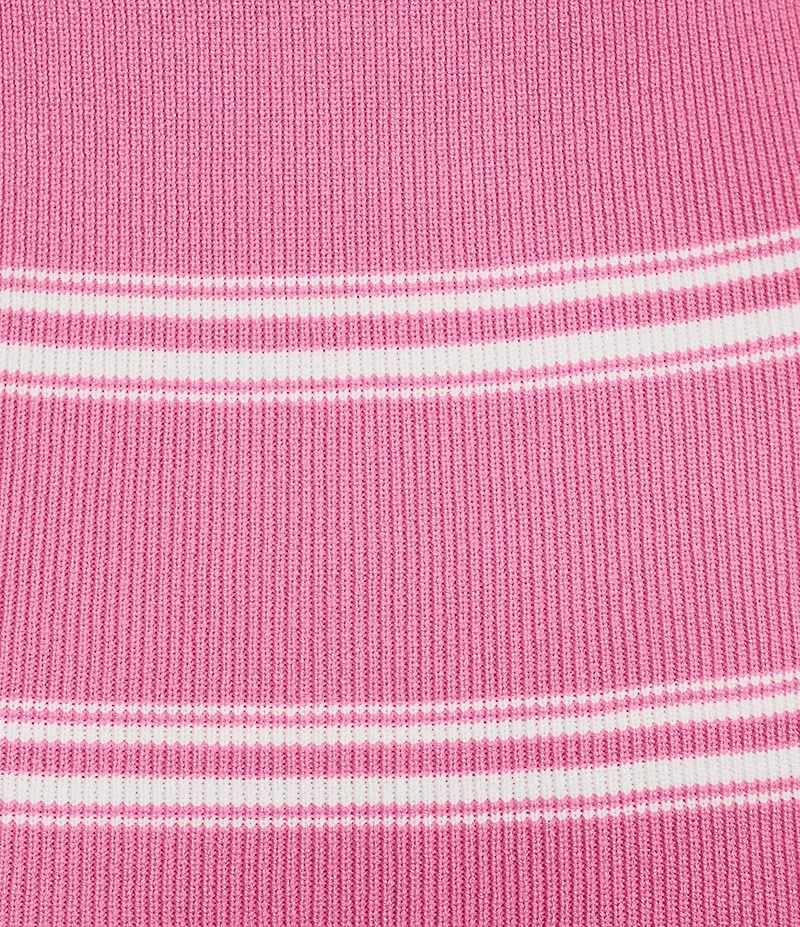 Copper Key Sleeveless Stripe Twist Knit Dress