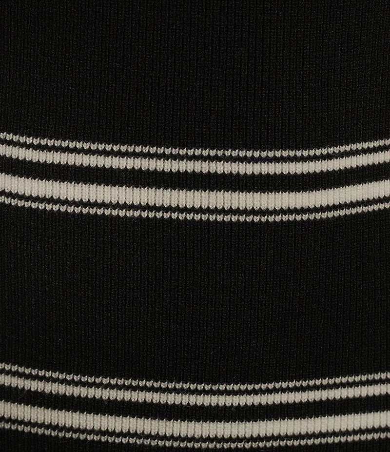 Copper Key Sleeveless Stripe Twist Knit Dress