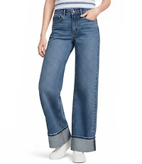 Copper Key Slouchy Cuffed Denim Jeans