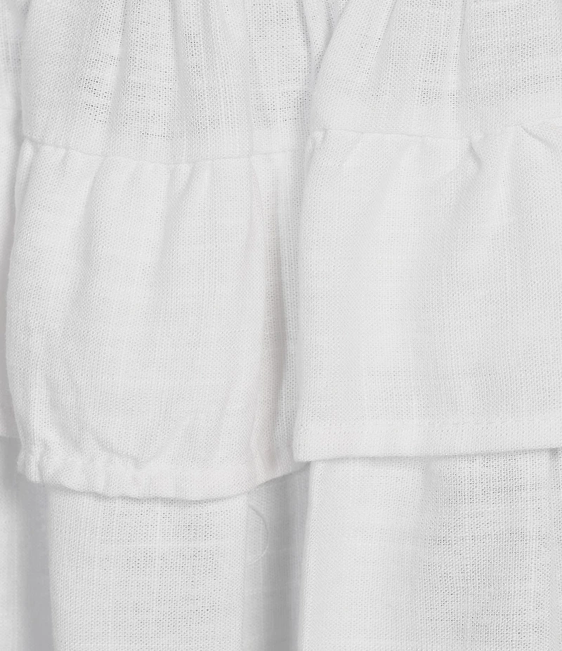 Copper Key Smocked Tiered Mini Skort