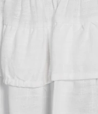 Copper Key Smocked Tiered Mini Skort