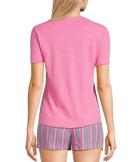 Copper Key Solid Knit Short Sleeve T-Shirt