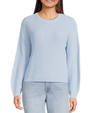 Copper Key Solid Shaker Stitch Sweater