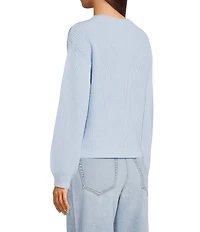 Copper Key Solid Shaker Stitch Sweater