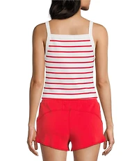 Copper Key Square Neck Striped Lounge Tank