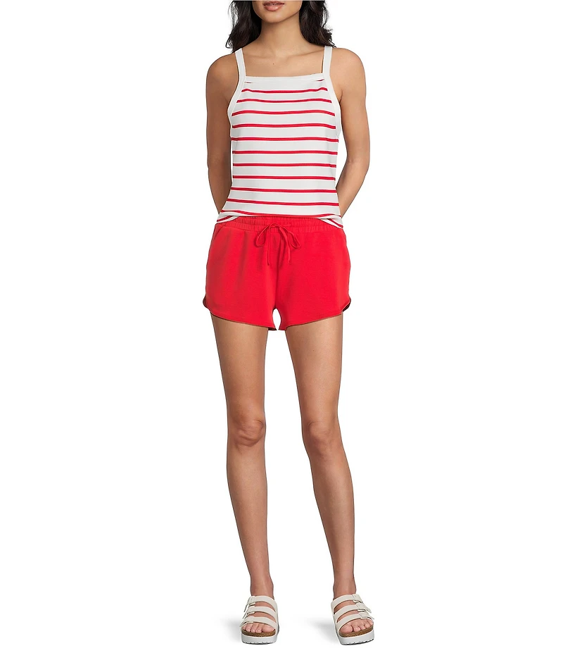 Copper Key Square Neck Striped Lounge Tank