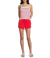 Copper Key Square Neck Striped Lounge Tank