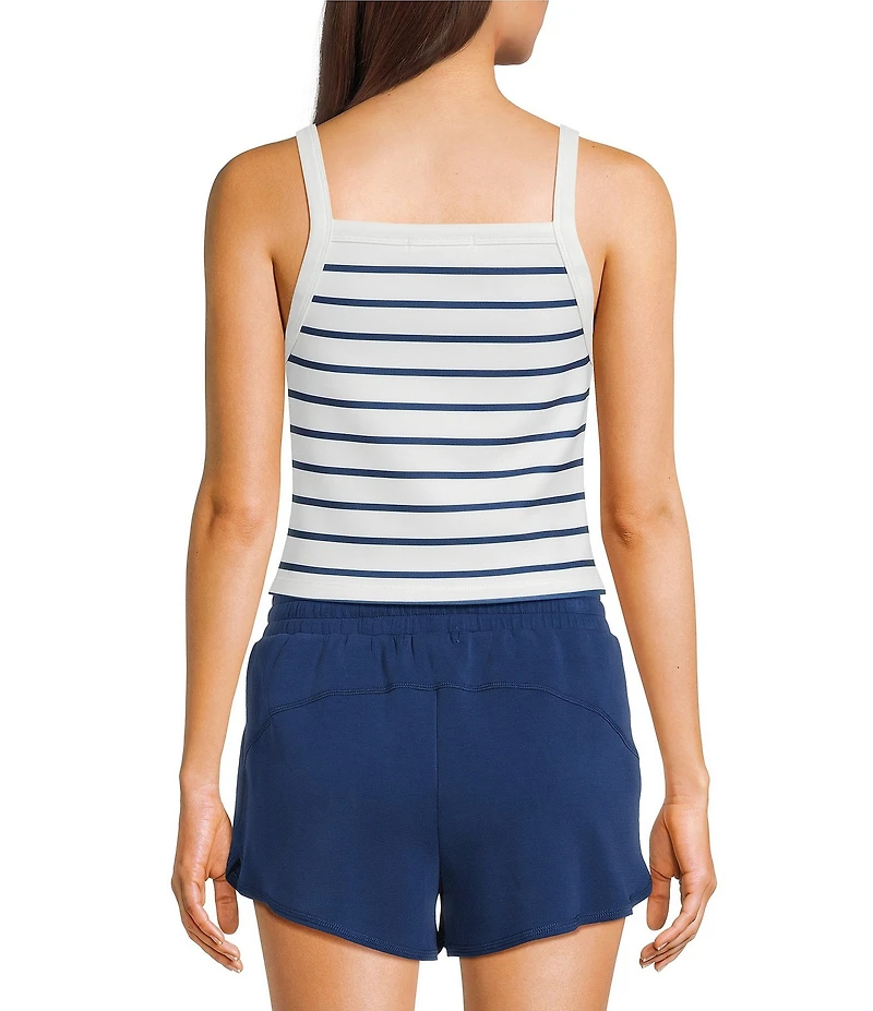 Copper Key Square Neck Striped Lounge Tank