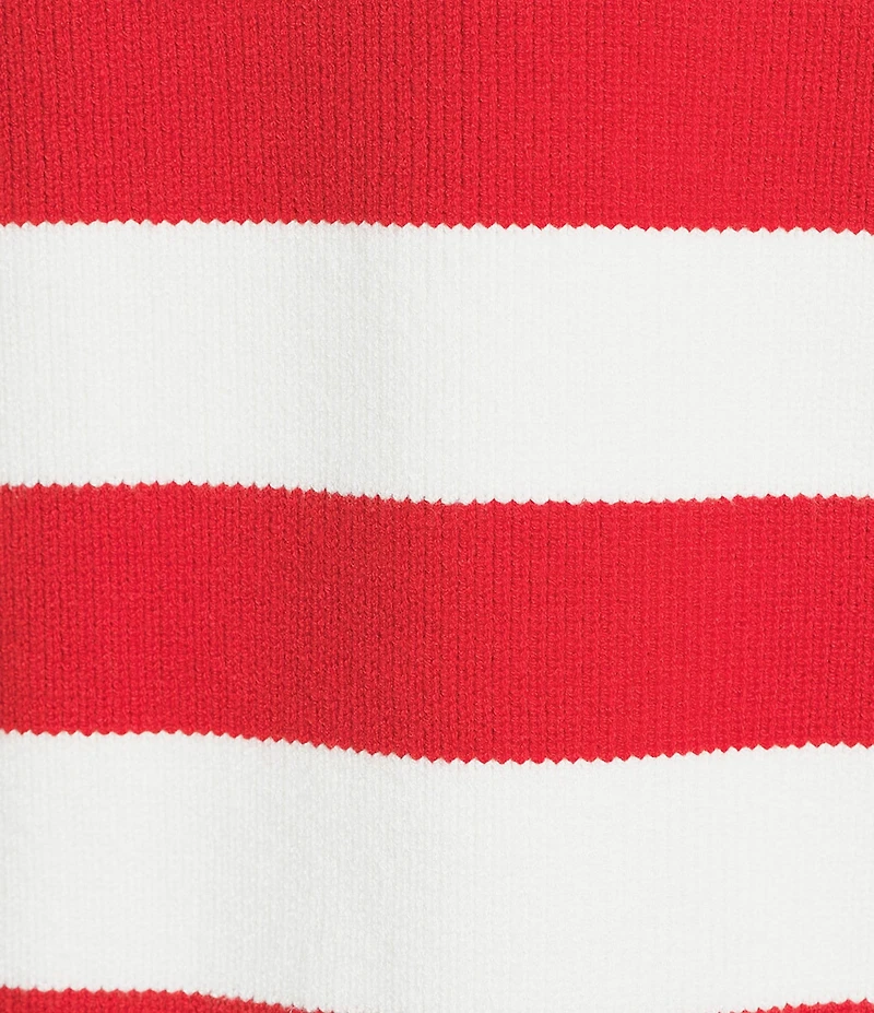 Copper Key Stripe Collared Sweater