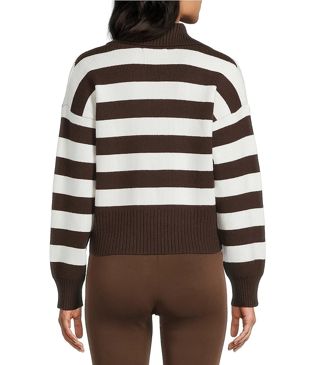 Copper Key Stripe Collared Sweater