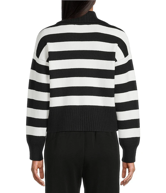 Copper Key Stripe Collared Sweater