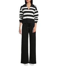 Copper Key Stripe Collared Sweater