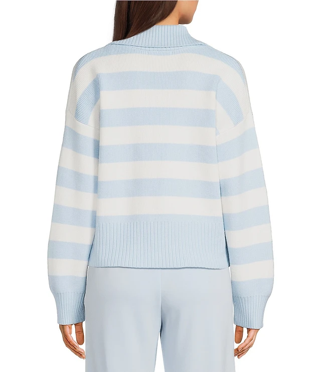 Copper Key Stripe Collared Sweater