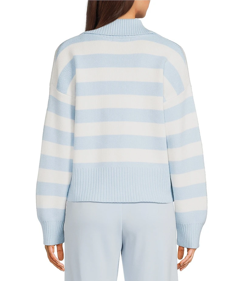 Copper Key Stripe Collared Sweater