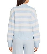 Copper Key Stripe Collared Sweater