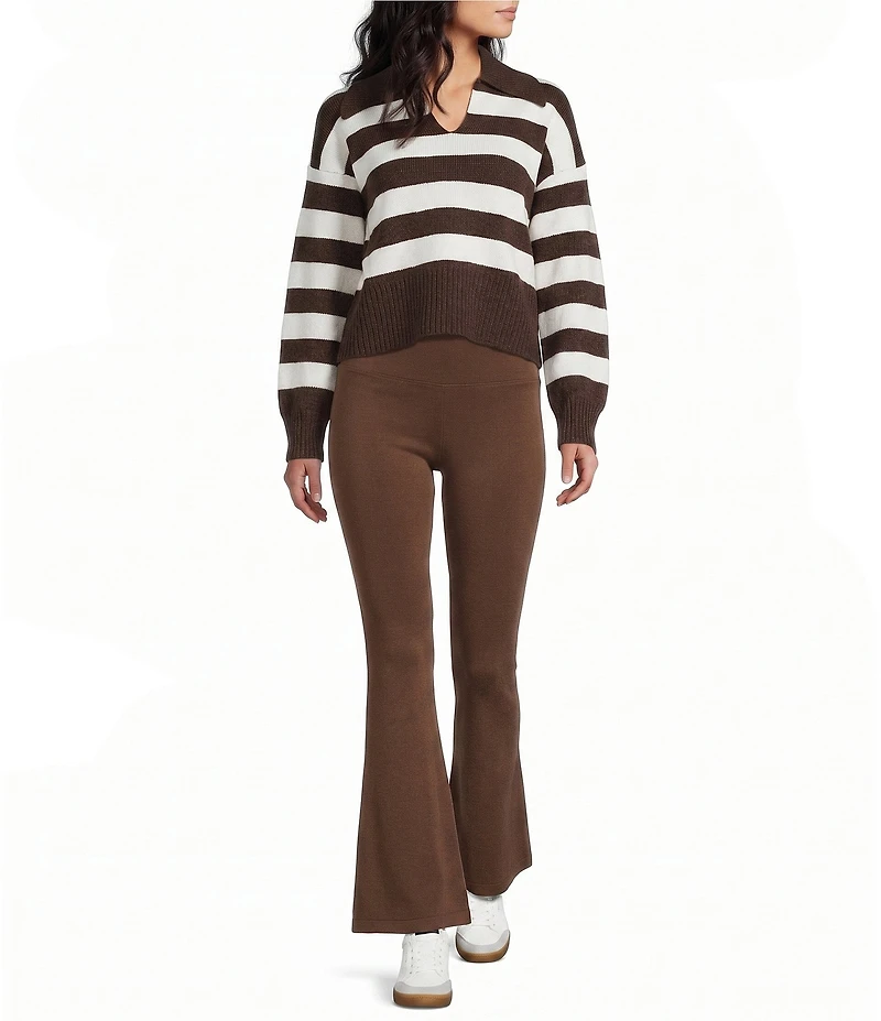 Copper Key Stripe Collared Sweater