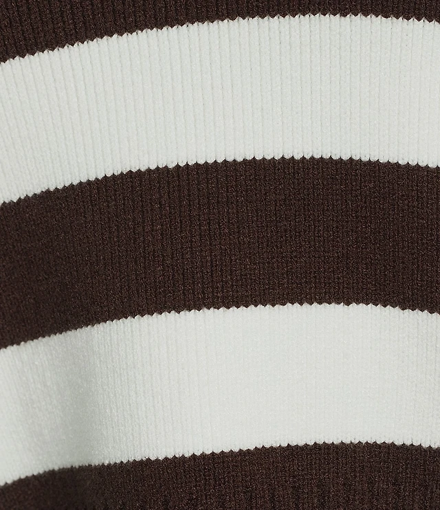 Copper Key Stripe Collared Sweater