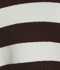 Copper Key Stripe Collared Sweater