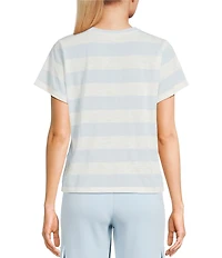 Copper Key Stripe Short Sleeve Boxy T-Shirt
