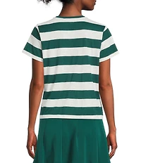 Copper Key Stripe Short Sleeve Boxy T-Shirt