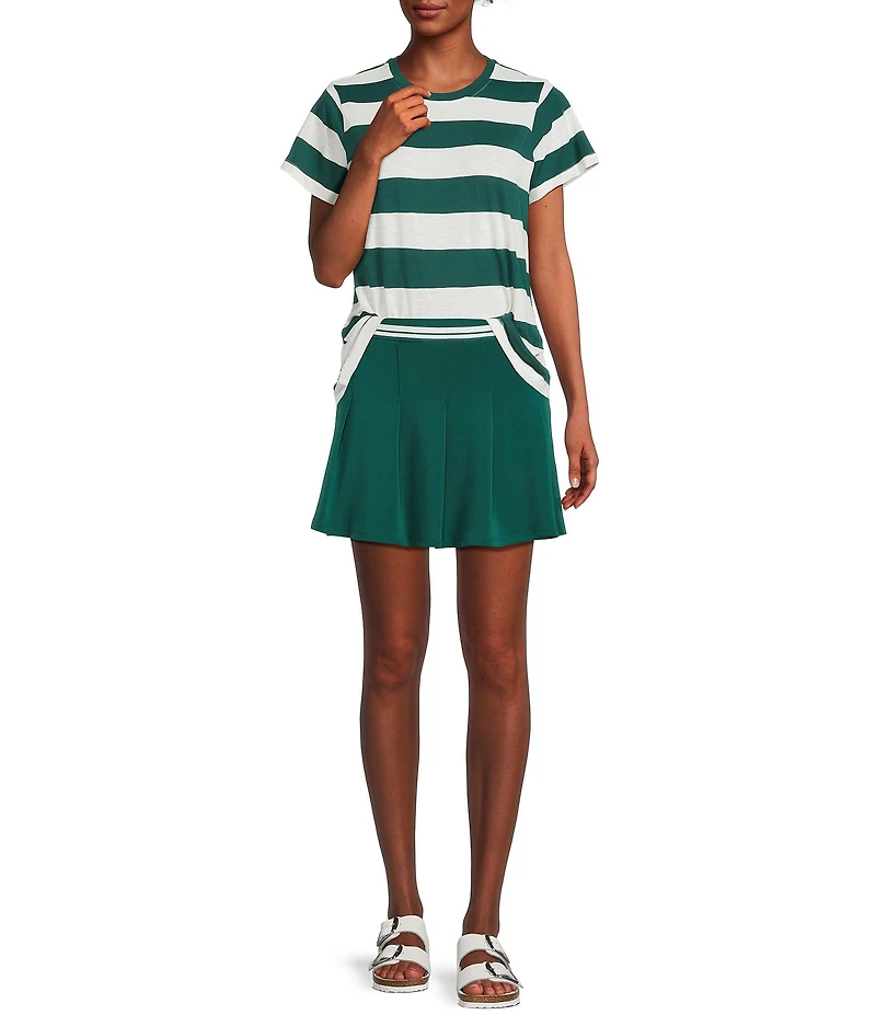 Copper Key Stripe Short Sleeve Boxy T-Shirt