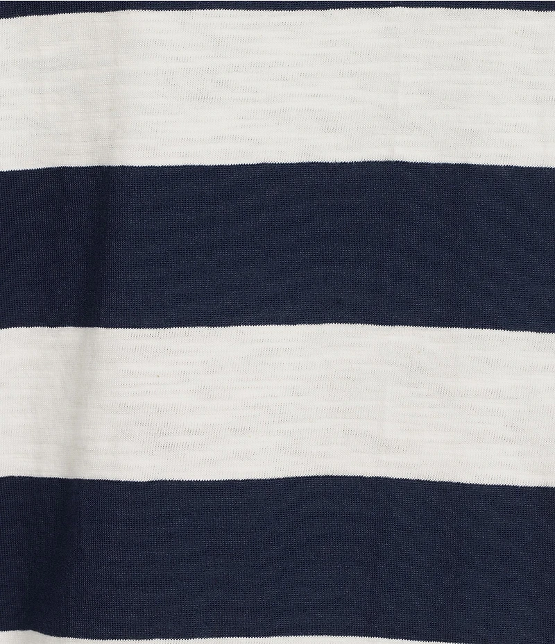 Copper Key Stripe Short Sleeve Boxy T-Shirt