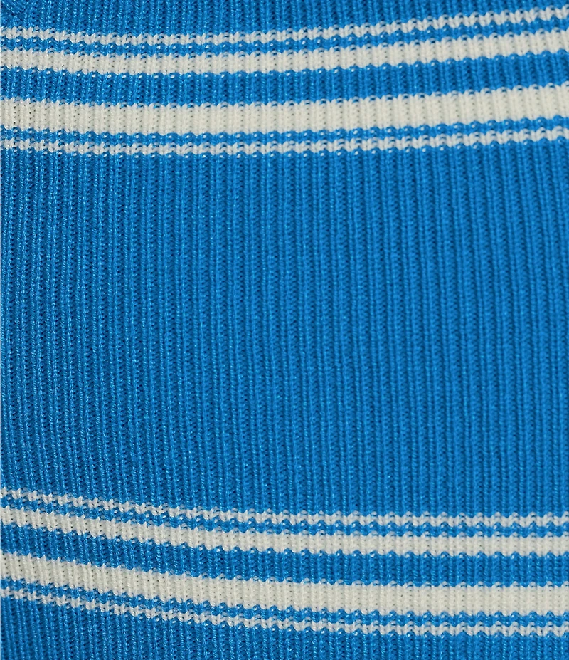 Copper Key Stripe Twist Knit Tank Top