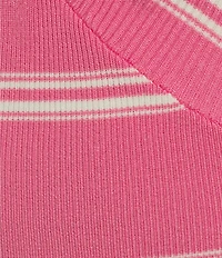 Copper Key Stripe Twist Knit Tank Top